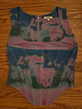 Miaou Multicolor Mesh Corset